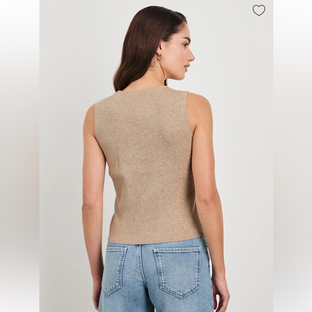 NWT Rails Rosa Button Vest Eco Collection in Oatmeal - M - Picture 5 of 10